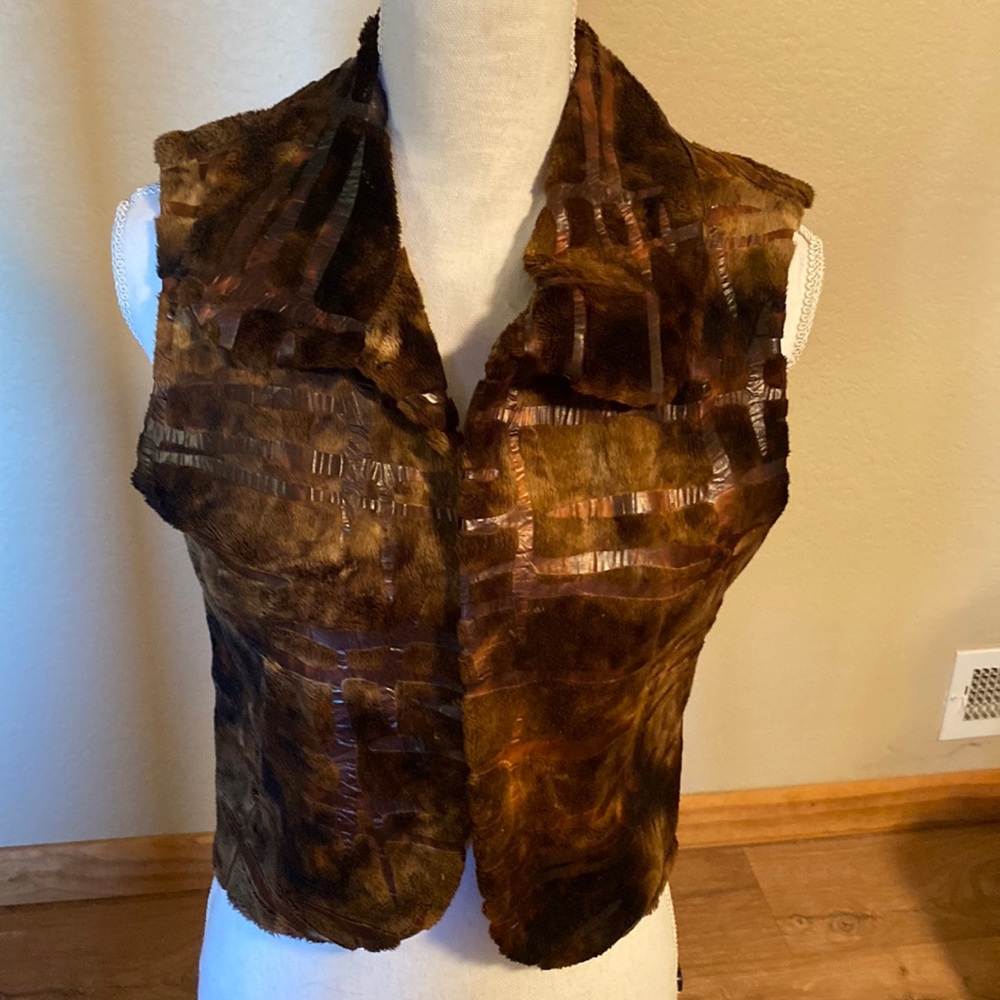 Lightweight faux fur vest